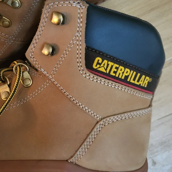 Caterpillar Tan Steel Toe Boots - Picture 8 of 8